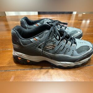 Skechers Men's Afterburn Memory Fit Shoe-Wide Fit